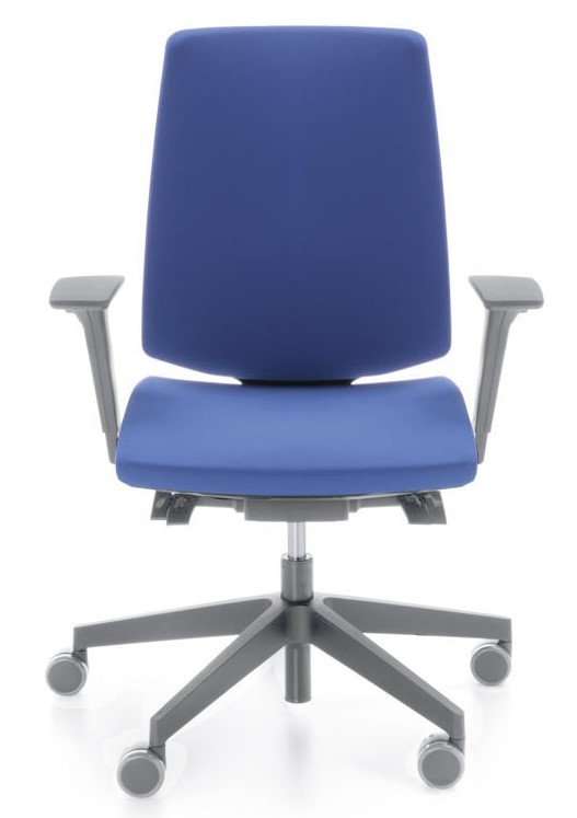 Levně ProfiM - Kancelářská židle LIGHT UP 230 SL světle šedá s čalouněným opěrákem