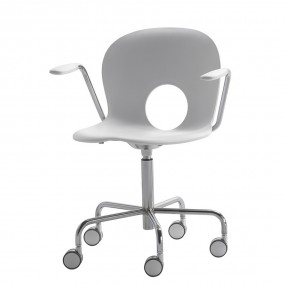 Olivia swivel chair with armrests