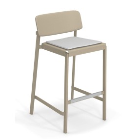 Bar stool SHINE with upholstered seat