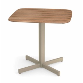 Stůl SHINE s dřevěnou deskou