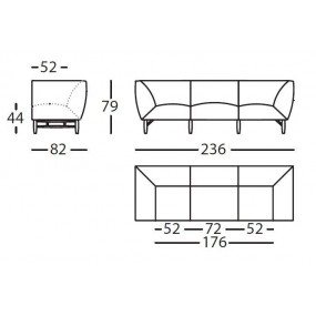 Sofa COPLA 278.11.Z1.3.