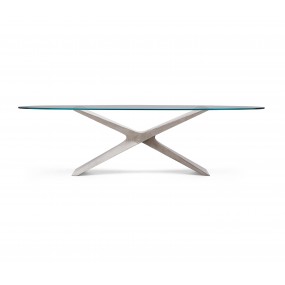Sklenený stôl NEXUS oválny