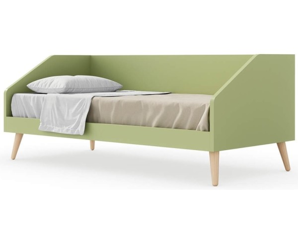 Studentská postel BUG s dřevěnou podnoží WOODY
