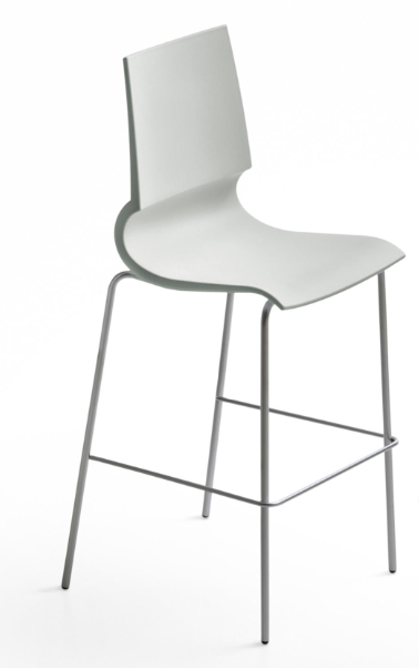 Levně MAXDESIGN - Barová židle plastová RICCIOLINA