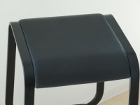 Barová stolička CONTINUUM vysoká, kožená - 3