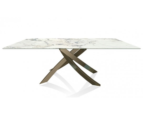 Stôl ARTISTICO mramorový, 200/250x106 cm