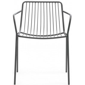 Židle s nízkou opěrkou a područkami NOLITA 3655 DS - antracit
