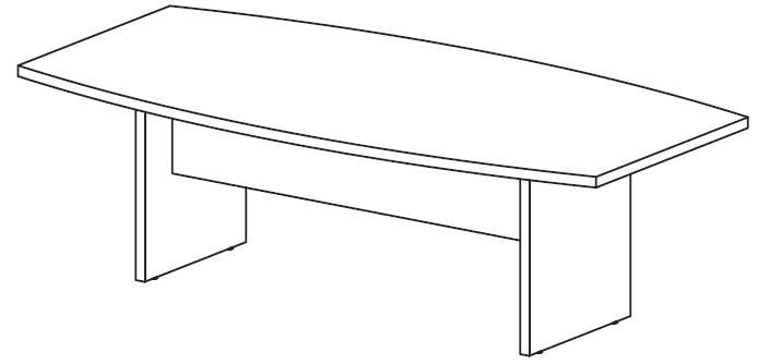 Levně FREZZA - Jednací stůl ASSET 240x120 cm