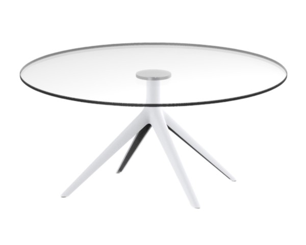 Coffee table MARI-SOL, glass top - various sizes (four-arm base)