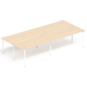 Štvormiestny pracovný stôl ZEDO 360x164,5 cm