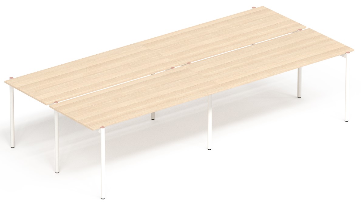 NARBUTAS - Čtyřmístný pracovní stůl ZEDO 360x144,5 cm