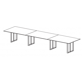 Jednací stůl VELVET 420, 480x120 cm - dýha