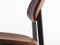 Židle s čalouněným sedákem LENE R - 2