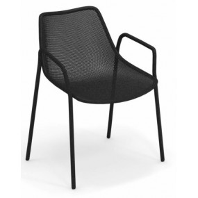 ROUND chair with armrests
