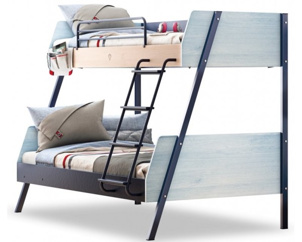 Studentská patrová postel (90x200-120x200 cm) Trio