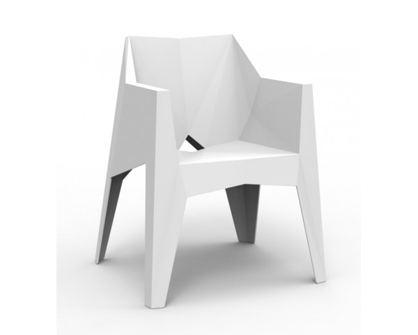 Židle VOXEL s područkami - bílá