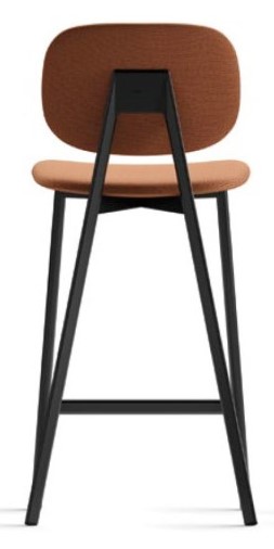 Levně POINTHOUSE - Barová židle TATA 6 s čalouněným sedákem