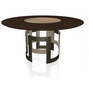 Stôl Imperial so zabudovanou otočnou táckou, Ø 150/180 cm
