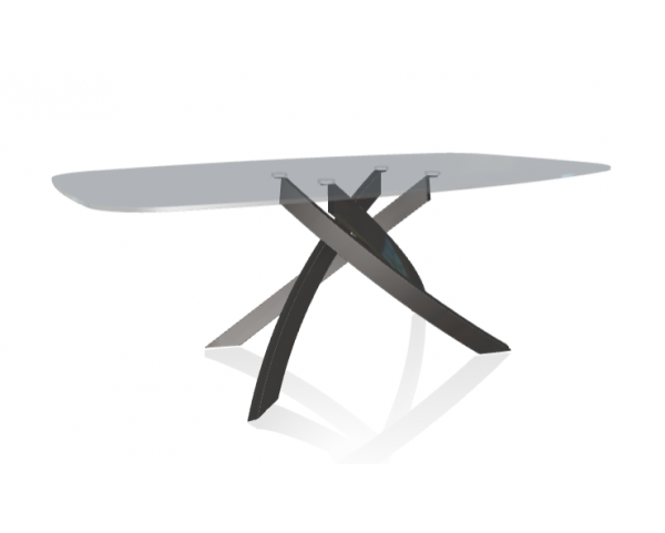 Stôl ARTISTICO so zaoblenými rohmi, 200/250-116/120 cm