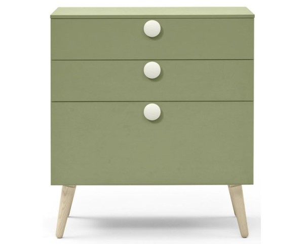 WOODY chest of drawers with WOODY base