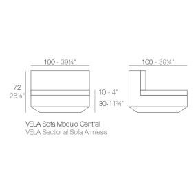 Element of the VELA sofa set