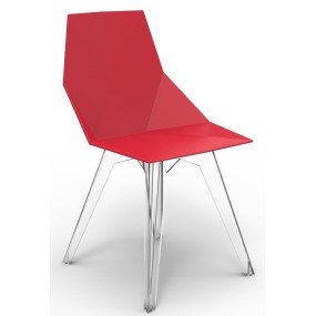 Židle FAZ červená - VÝPRODEJ