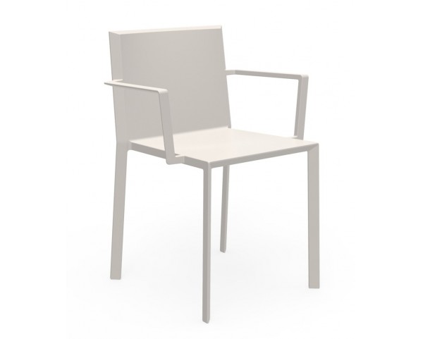 QUARTZ chair with armrests - beige