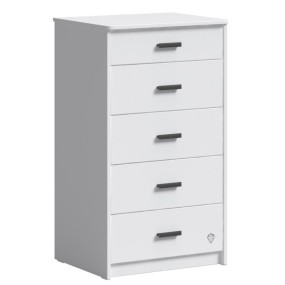 High chest of drawers White