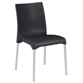 Chair MAYA, black/aluminium