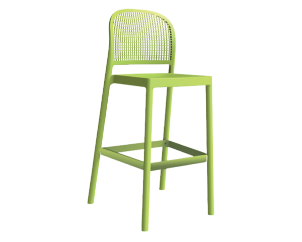 Bar chair PANAMA - high, green