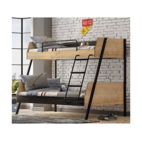 Student bunk bed (90x200-120x200 cm) Black