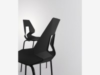 PRODIGE bar chair - high, black/chrome - 2