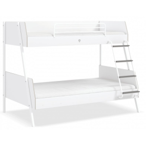 Študentská poschodová posteľ (90x200-120x200 cm) White