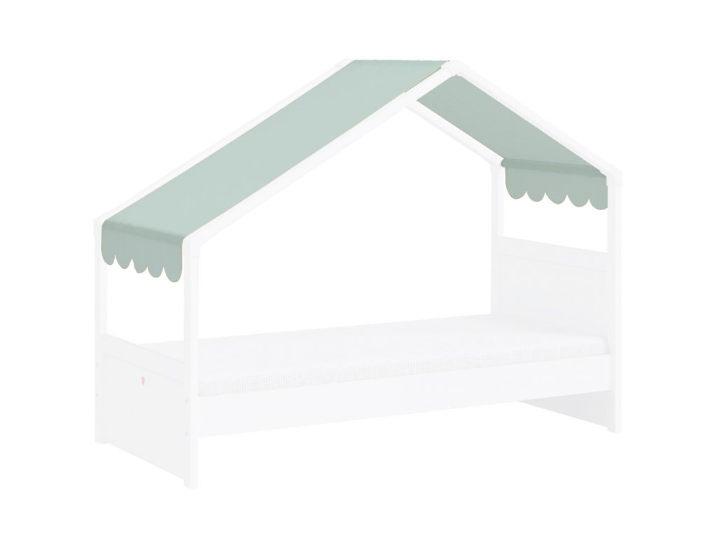 Levně ČILEK - Dětská postel se stříškou 90x200 cm Montes White zelená