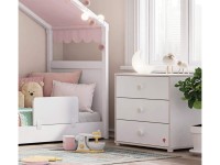 Children's bed sideboard bed Montes White - 3