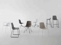 ALHAMBRA ST chair, black/white/chrome - 2