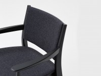 Dřevěná židle s čalouněným sedákem a opěradlem BLAZER 629 - 2
