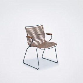CLICK chair with armrests, sand