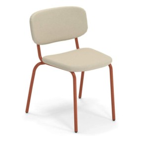 MOM chair with upholstered seat and backrest