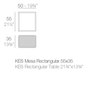 Konferenční stolek KES 50x35x55 64009