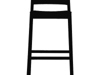 Barová židle s čalouněným sedákem LOAD 648 - 3