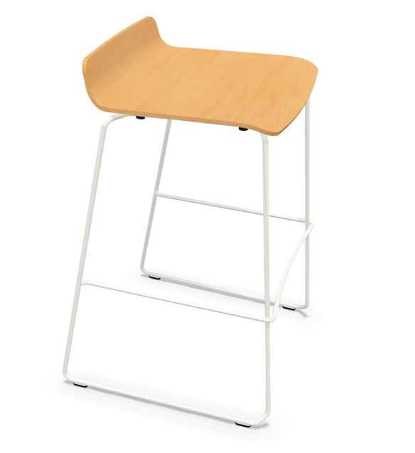 Levně WIESNER HAGER - Barová židle NOOI 6625 - dřevěná vysoká