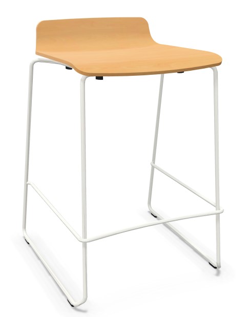 Levně WIESNER HAGER - Barová židle NOOI 6626 - dřevěná nízká