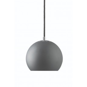 Závesná lampa Ball, 18 cm, matná tmavosivá