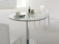 Table INOX 4431 with glass top - DS - 2