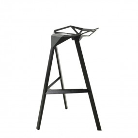 Bar stool STOOL_ONE low - black