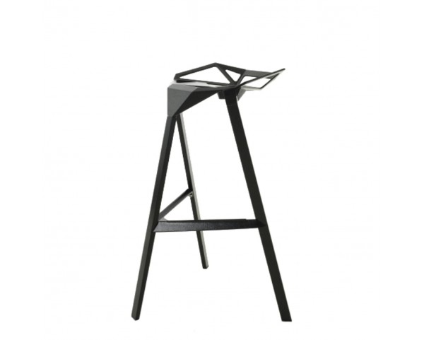 Barová stolička STOOL_ONE nízka - čierna