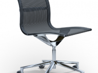 Židle UNA MANAGEMENT na kolečkách - nízký opěrák - 3