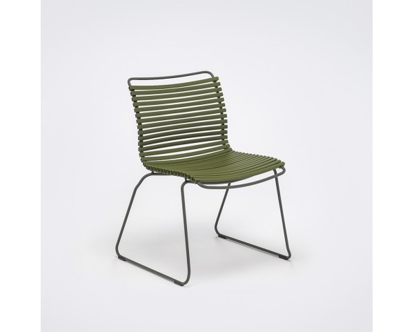 Židle CLICK, olivově zelená