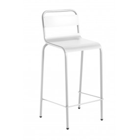 Barová stolička ANGLET nízka - biela